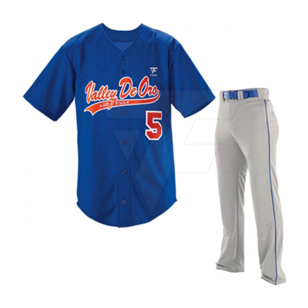 Wholesale Best Quality Baseball Uniform OEM Factory Custom Design Team Wear Baseball Uniform For Youth